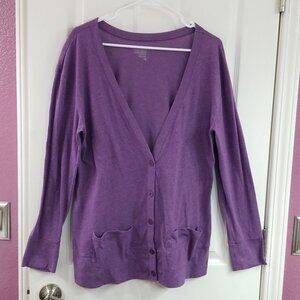 Purple Cardigan